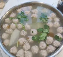 Winter Melon Soup with Meatballs