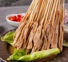 Sizzling Duck Intestine Skewers
