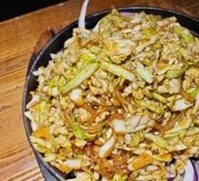 Sizzling Glass Noodles with Cabbage