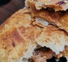 Meat-filled flatbread