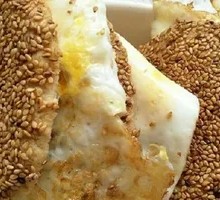 Scallion pancake with egg