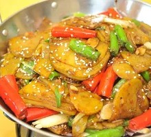 Spicy Potatoes in Dry Pot