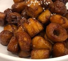 Sweet and Sour Meatballs with Fried Dough Sticks