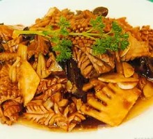 Stir-fried Pork Intestines Rice Bowl