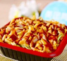 Honey Glazed Crispy Chicken Rice