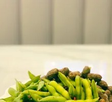 Salted Edamame and Peanuts