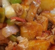 Large Plate Chicken Rice