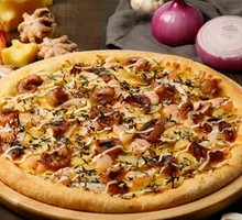 Teriyaki Octopus and Shrimp Pizza