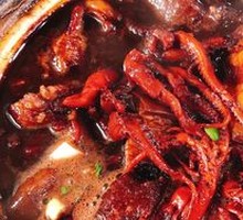 Braised pork with squid