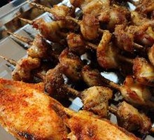 Beef Skewers with Tofu Sticks
