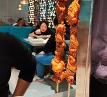 Grilled Pork with Large Skewers