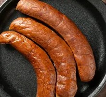 Handmade Sausage Wrapped in Big Flatbread