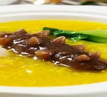 Stewed Live Sea Cucumber with Millet