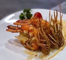 Egg Yolk Baked Shrimp