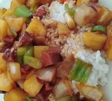 Beef and Potato Rice Bowl