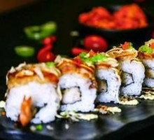 Fried Shrimp and Eel Roll