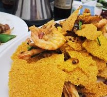 Crispy Rice Noodles with Shrimp