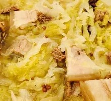 Sour Cabbage with Pork Belly Soup