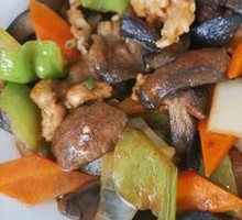 Stir-Fried Wild Mushrooms with Meat