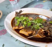 Sturgeon with Pancake