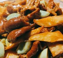 Pickled Garlic with Pig Intestines