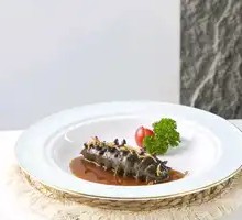 Braised Sea Cucumber with Scallop Sauce