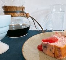 Raspberry Basque Cheesecake