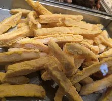 Crispy Sweet Potato with Plum Sauce