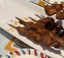 Fresh Lamb Skewers on Iron Rod