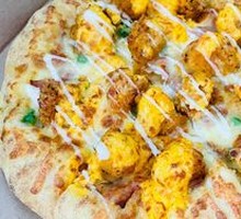 Golden Yolk Chicken Pizza