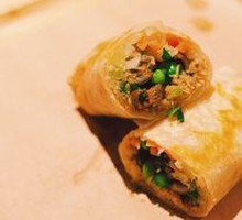 Spring Roll Wrapped in Pancake