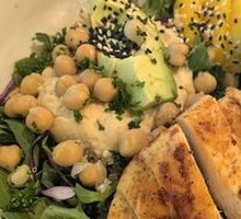 Chicken Avocado Mango Blood Orange Sauce Salad
