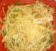 Potato Shredded Pork Rice Bowl