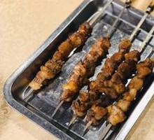 Lamb Skewers on Red Willow Branches