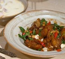 Pad Kra Pao Stir-Fried Crispy Pork Belly