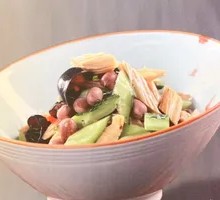 Cucumber and Tofu Skin with Peanuts