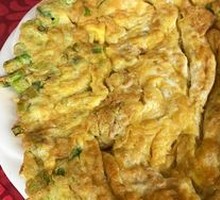 Scallion omelette