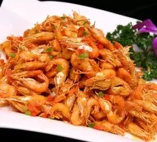 Crispy Fried Small River Shrimp