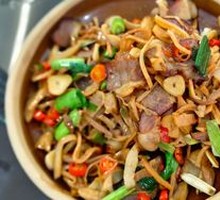 Smoked Bamboo Shoots with Preserved Pork