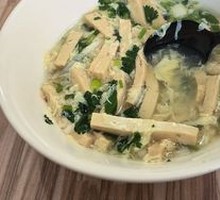 Tofu Strips and Egg Soup