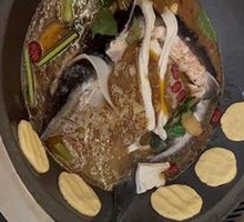 Sturgeon Stew in Iron Pot