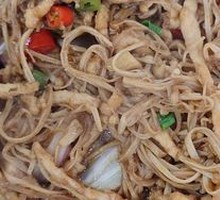 Sizzling Enoki Mushrooms