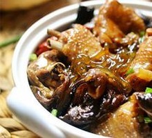 Chicken Stewed with Mushrooms