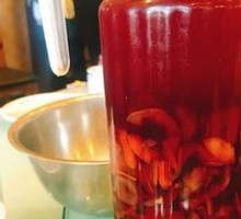 Homemade Plum Syrup Drink