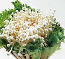 Aluminum-Wrapped Enoki Mushrooms