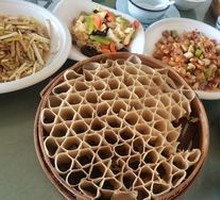 Sorghum Flour Dumplings with Pickled Cabbage