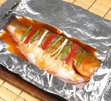 Aluminum-foil Grilled Sea Bass