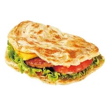 Hand-held Pancake with Chicken Strips