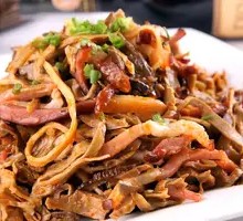 Smoked Bamboo Shoots with Preserved Pork