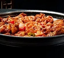 Perilla Pork Intestines and Frog